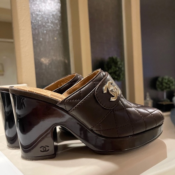 Chanel Clogs Mules Black 36 6 - Picture 5 of 10